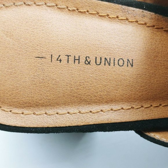 14th and Union High Heel Slide Sandal Black 8 - Picture 10 of 11